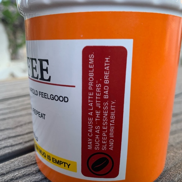 Prescription Mug Pill Bottle Coffee Cup Pharmacy 12 oz. Rx Big Mouth Toys - Picture 8 of 11